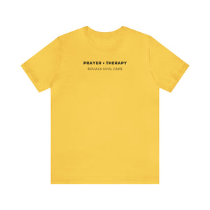 Prayer + Therapy  Unisex Jersey Short Sleeve Tee